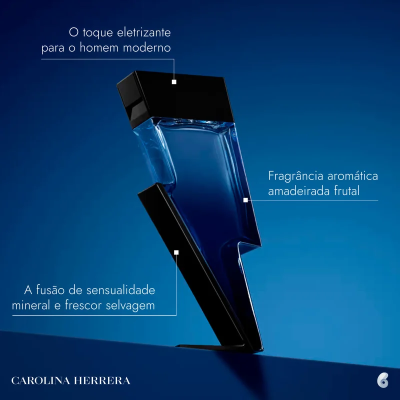 Bad Boy Cobalt Carolina Herrera Eau de Parfum – Perfume Masculino - Imagem 3